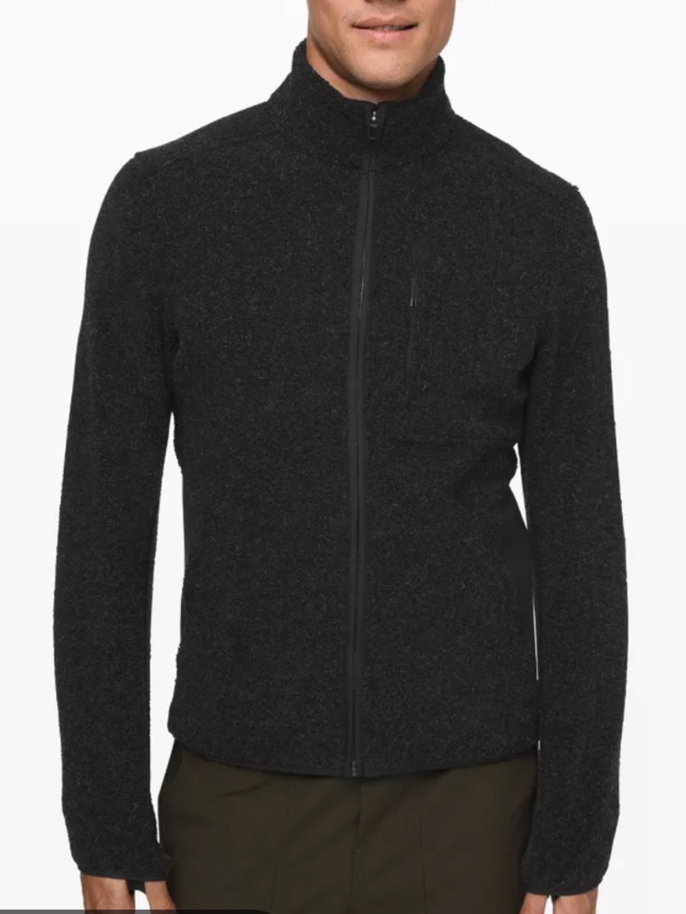 Lululemon Men’s tundra track jacket in wool size XL